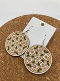 184 Daisys in a Circle Earrings