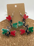 185 Mouse Christmas Light Dangle Earrings