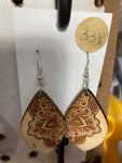 338 Oriental Mandala Dangle Earring