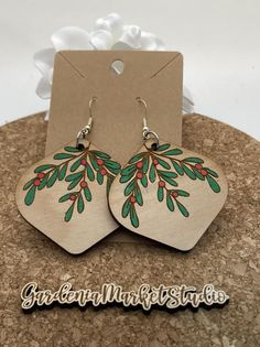 305 Holly Bauble Dangle Earring