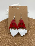 375 Christmas Gnome Dangle Earrings