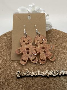 238 Gingerbread Dangle Earrings