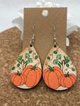 167 Pumpkins in Teardrop Earrings