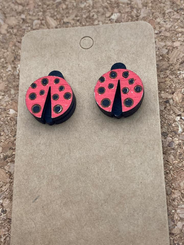 062 Ladybug Post Earrings