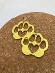 064 Dog Paw Love Earrings