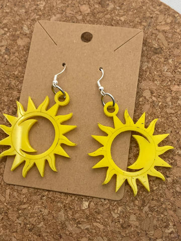 074 Sun and Moon Earrings