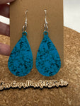 Turquoise Teardrop Dangle Earrings