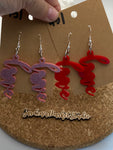 D451 Mouse Love Dangle Earrings