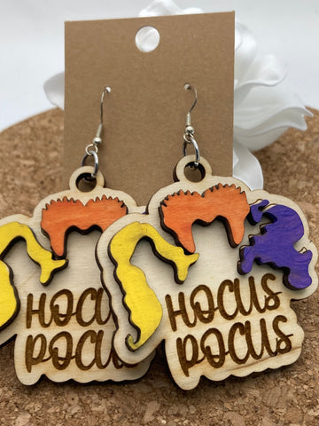 D084 Hocus Pocus 3D Earrings