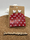 D220 Valentine Mouse Arch Dangle Earrings