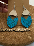 Turquoise Broken Heart Dangles