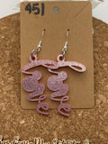 D451 Mouse Love Dangle Earrings