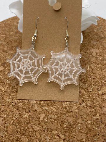 145 Spider Web Round Earrings