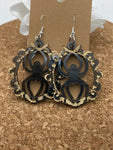 156 Spider in Frame Earrings