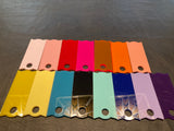 Tumbler Topper Tag - solid colors