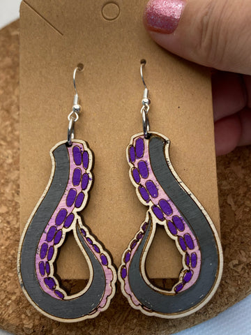 175 Ursula’s tentacle dangle earrings