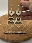 328 Drop Dangle Heart Earrings