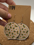 184 Daisys in a Circle Earrings