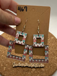 467 Geometric boho Dangle Earrings