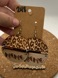 248 Mama Leopard Split Dangle Earrings