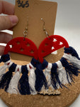 365 America Pride Macrame Dangle Earrings