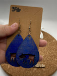 396 Pig Cutout Teardrop Dangle Earring