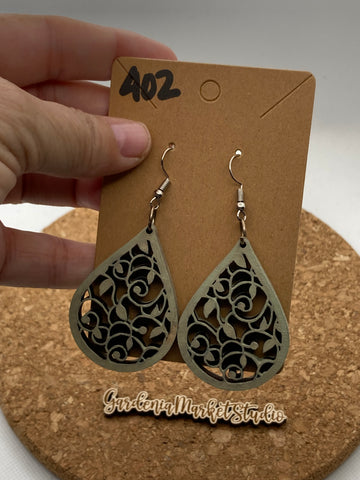 402 Mandala Vine Dangle Earrings