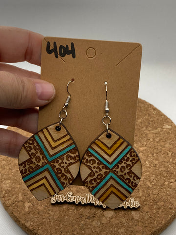 404 Southwest Leaf Dangle Earrings