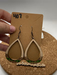 407 Boho Tribal Thin Open Teardrop Dangle Earrings