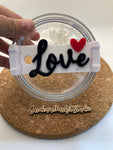 Tumbler Topper Tag -  Love