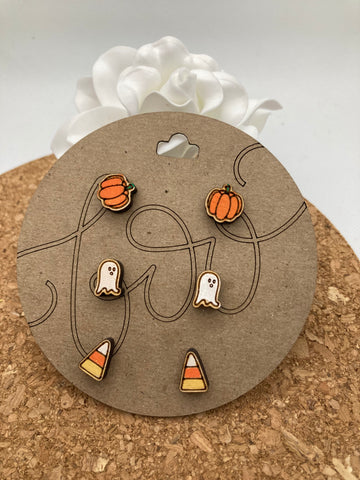 153 Boo Card Earrings