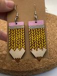 106 Sweater Pencil Dangle Earrings