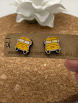 175 School Bus Stud Earrings