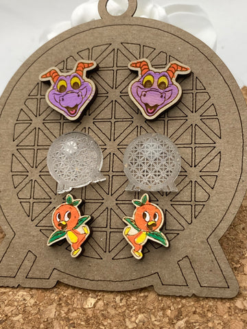 D104 Epcot Post Earring Bundle