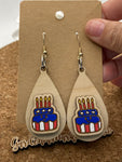 027 Patriotic Cake Dangles