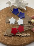 Patriotic Trio - Star Studs