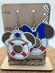 D043 Sailor Mouse Dangle Earrings