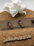 28 Patriotic Fireworks Stud Earring