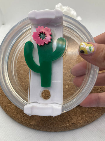 Tumbler Topper Tag -  Cactus