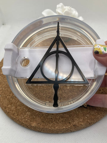 Tumbler Topper Tag -  Deathly Hallows