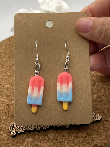 RWB Popsicle Dangle Earrings