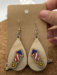 028 Patriotic Fireworks Dangles Earrings