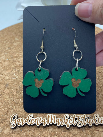 Clover Mickey Dangle earrings