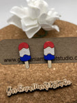 472 RWB Popsicle Stud Earring