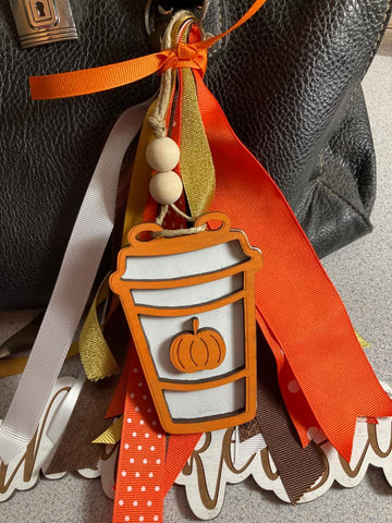 Pumpkin Spice Coffee Bag Tag