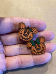 D044 Magical Mouse Pumpkin Earrings