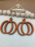 228 Open Pumpkin Dangle Earrings