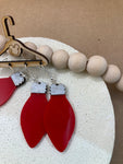 230 Christmas Bulb Dangle Earrings