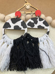 D233 Cruella Macrame Post Dangles