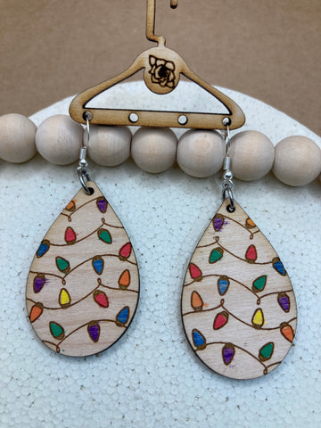 303 - Christmas Light Teardrop Dangles